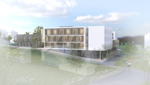 architecte sante construction ehpad design neuf centre hospitalier stell rueil malmaison lea architectes 84 lits